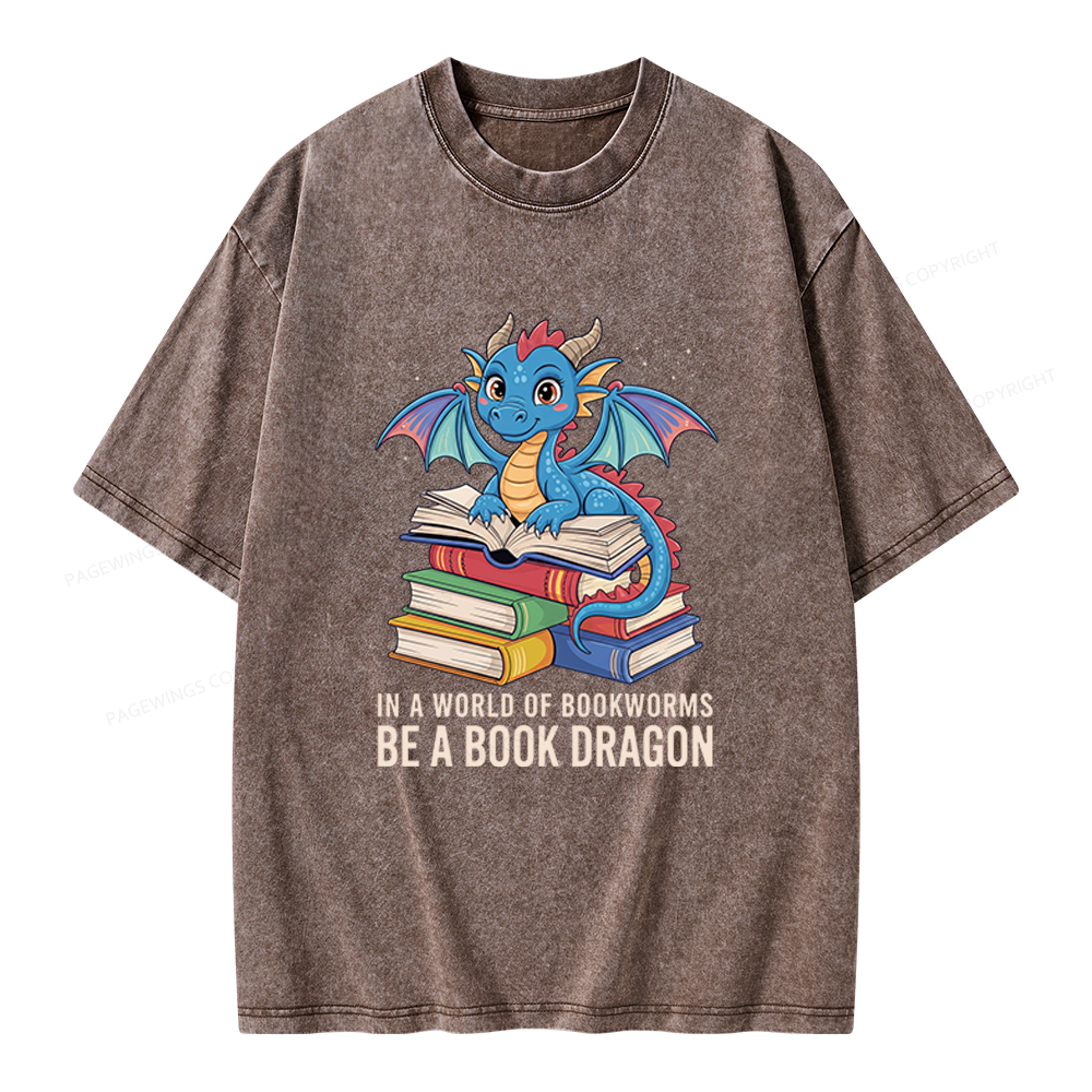 Pagewings Bookworms Unisex Washed T-shirt