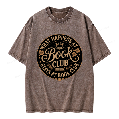 Pagewings Book Club Unisex Washed T-shirt