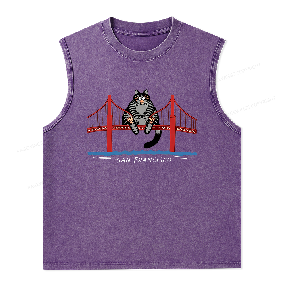 Pagewings Sci-Fi Book Lover Unisex Washed Tank Top