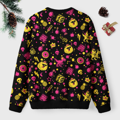 Pagewings Sci Fi Book Lover Unisex Ugly Light Knit Sweatshirt