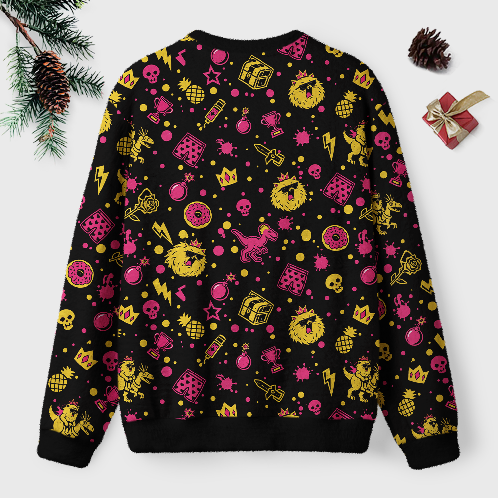 Pagewings Sci Fi Book Lover Unisex Ugly Light Knit Sweatshirt