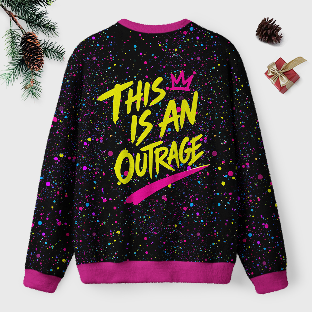 Pagewings Sci Fi Book Lover Unisex Ugly Light Knit Sweatshirt