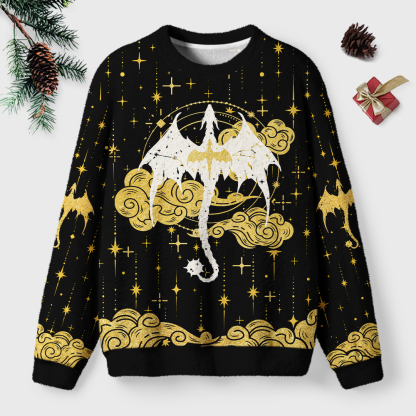 Pagewings Book Dragon Unisex Ugly Light Knit Sweatshirt