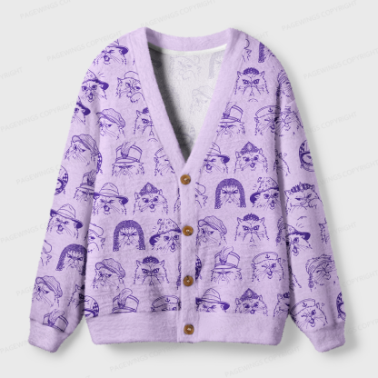 Pagewings Sci Fi Book Lover Light Knit Unisex Cardigan Sweaters