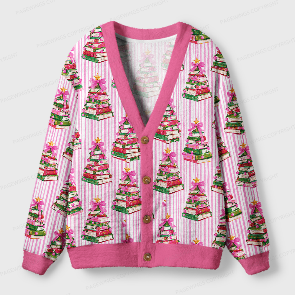 [Copy]Pagewings Christmas Bookish Light Knit Unisex Cardigan Sweaters