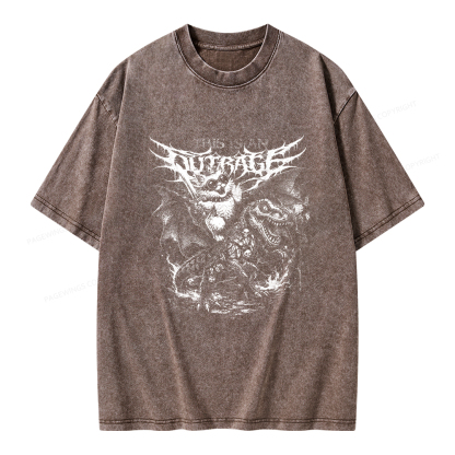 Pagewings This Is An Outrage Unisex Washed T-shirt