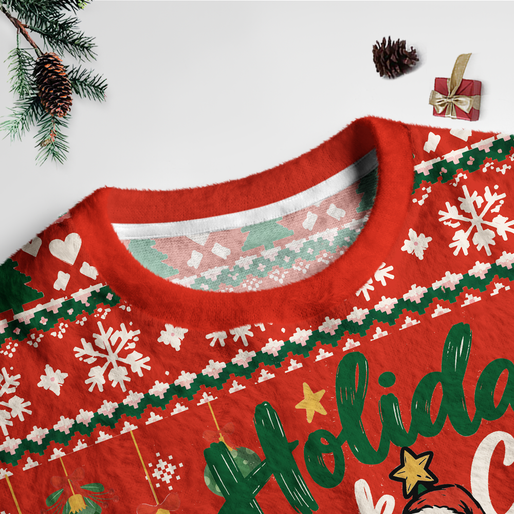 Pagewings Jingle Books Reading Unisex Ugly Light Knit Sweatshirt