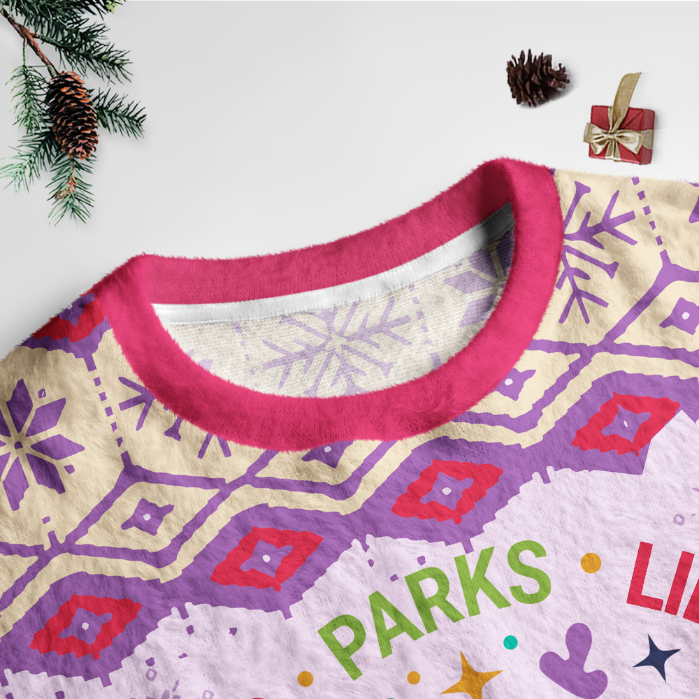 Pagewings Public Parks Libraries Education Broadcasting Unisex Ugly Light Knit Sweatshirt