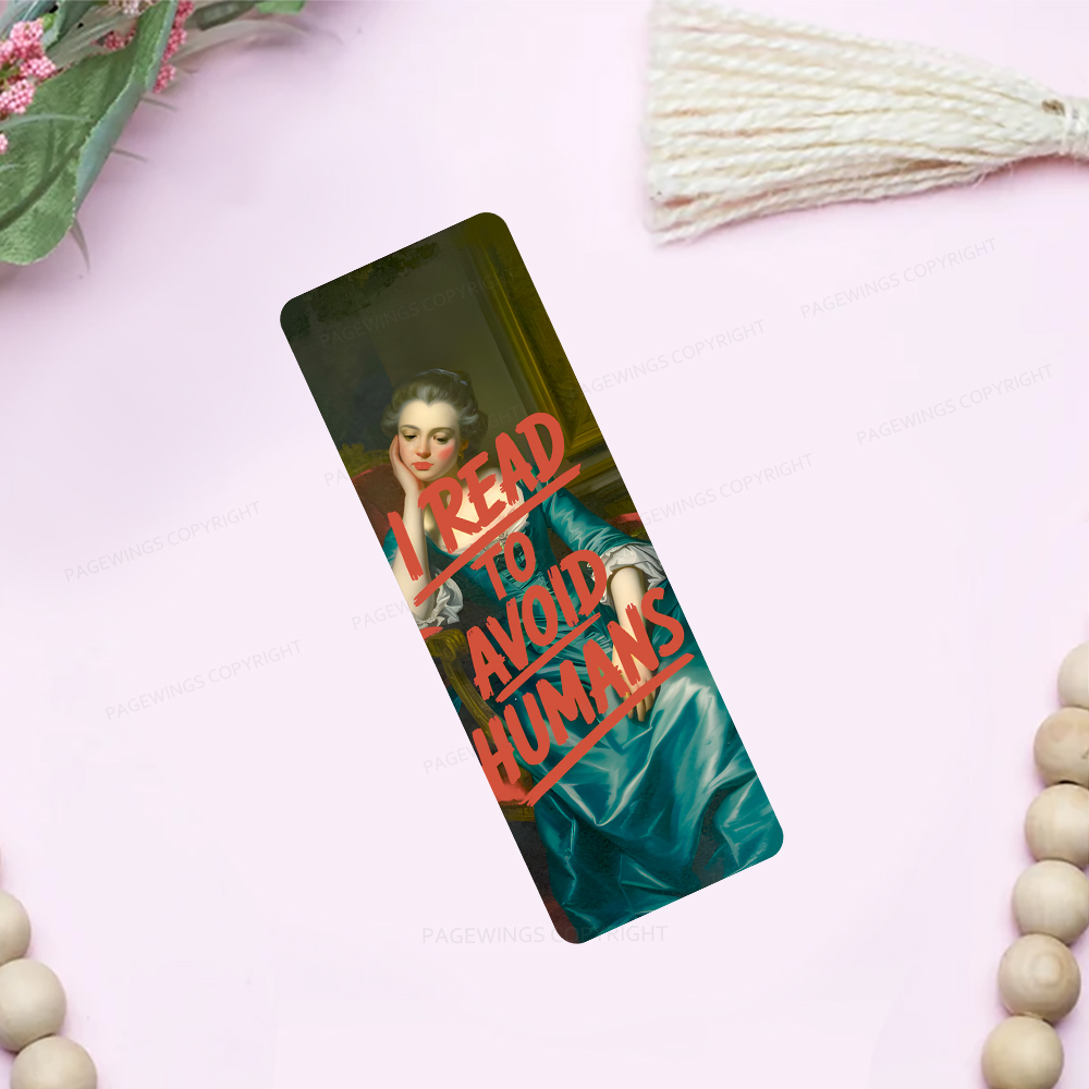Pagewings I Read To Avoid Humans Bookmark