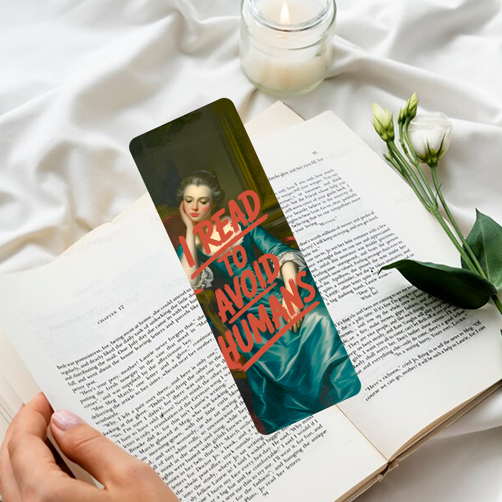 Pagewings I Read To Avoid Humans Bookmark