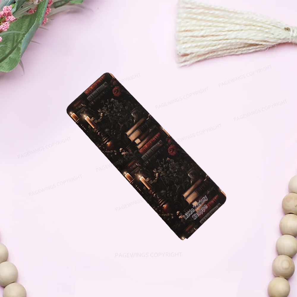 Pagewings Dark Floral Bookmark