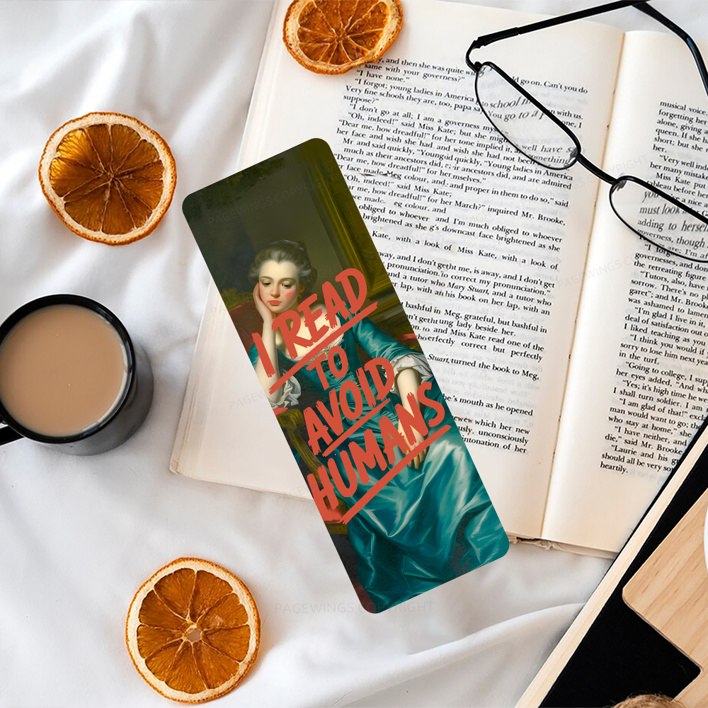 Pagewings I Read To Avoid Humans Bookmark