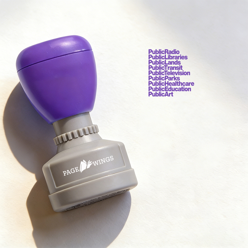 Pagewings Personalized Public Libraries Stamp