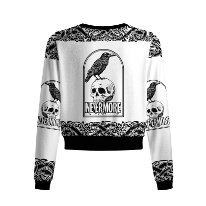 Pagewings Nevermore Crew Neck Cardigan Sweaters