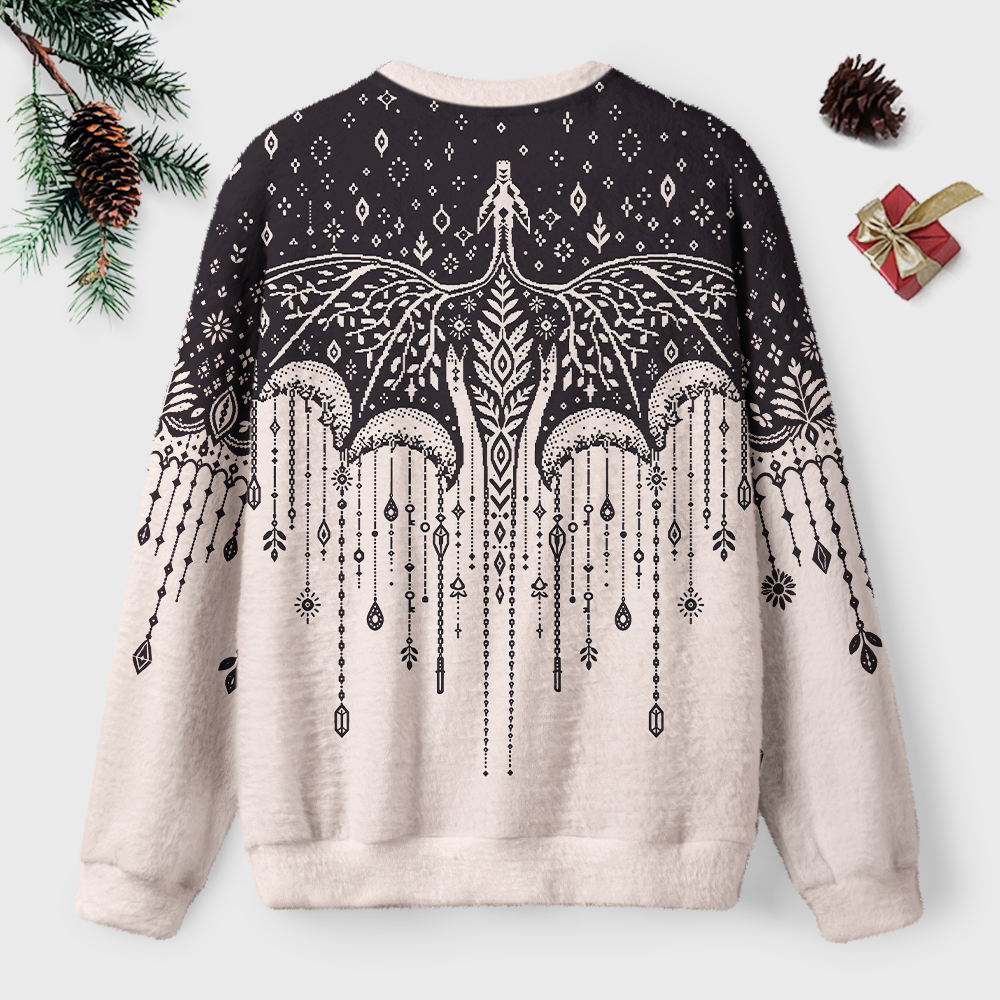 Pagewings Book Dragon Unisex Ugly Light Knit Sweatshirt