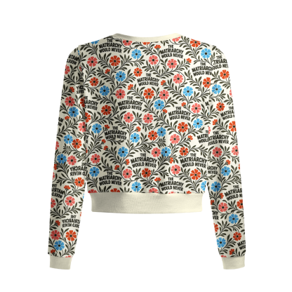 Pagewings The Matriarchy Would Never Crew Neck Cardigan Sweaters