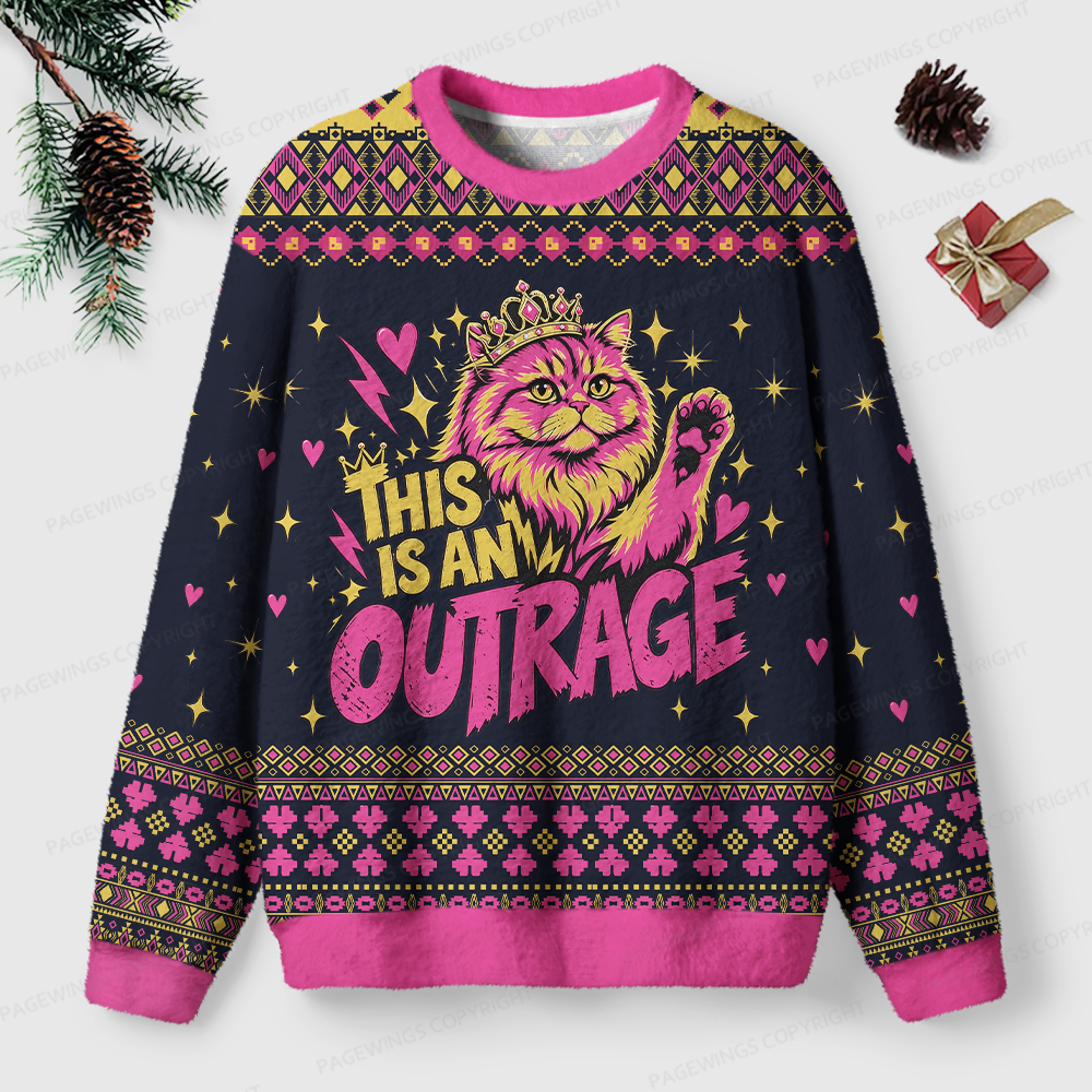 Pagewings Sci Fi Book Lover Unisex Ugly Light Knit Sweatshirt