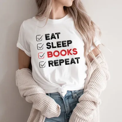 Pagewings Eat Sleep Books Repeat Unisex Classic T-shirt