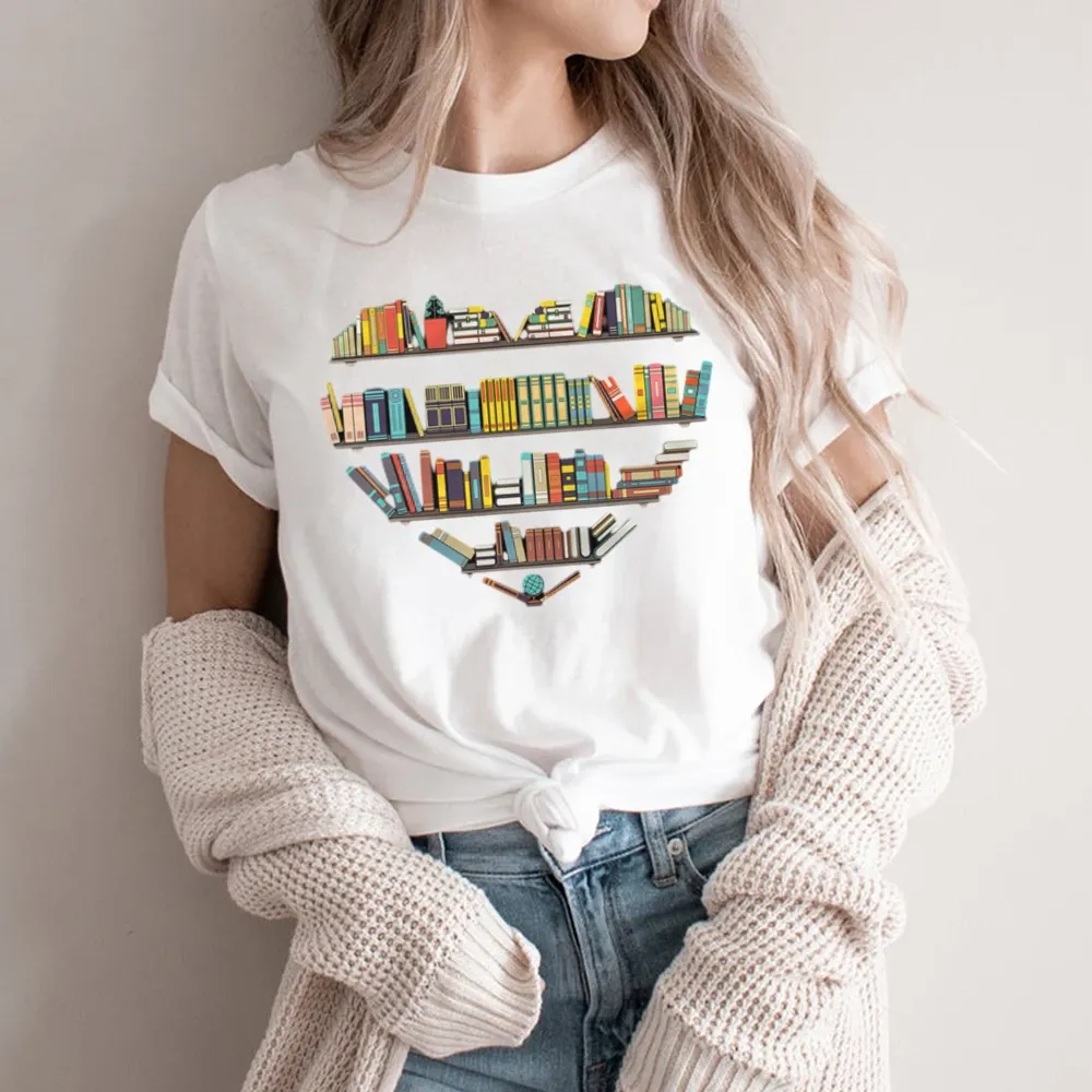 Pagewings Heart Bookshelves Unisex Classic T-shirt