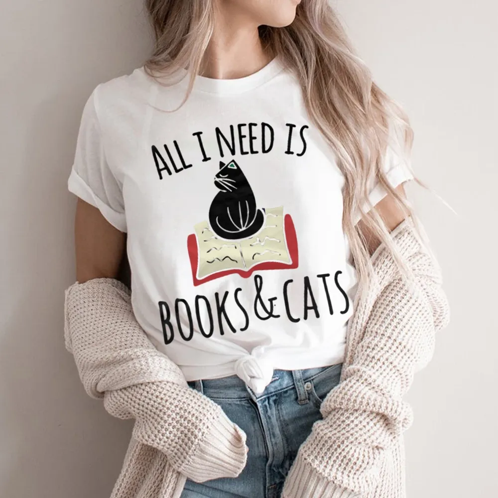 Pagewings All I Need Is Book & Cat Unisex Classic T-shirt