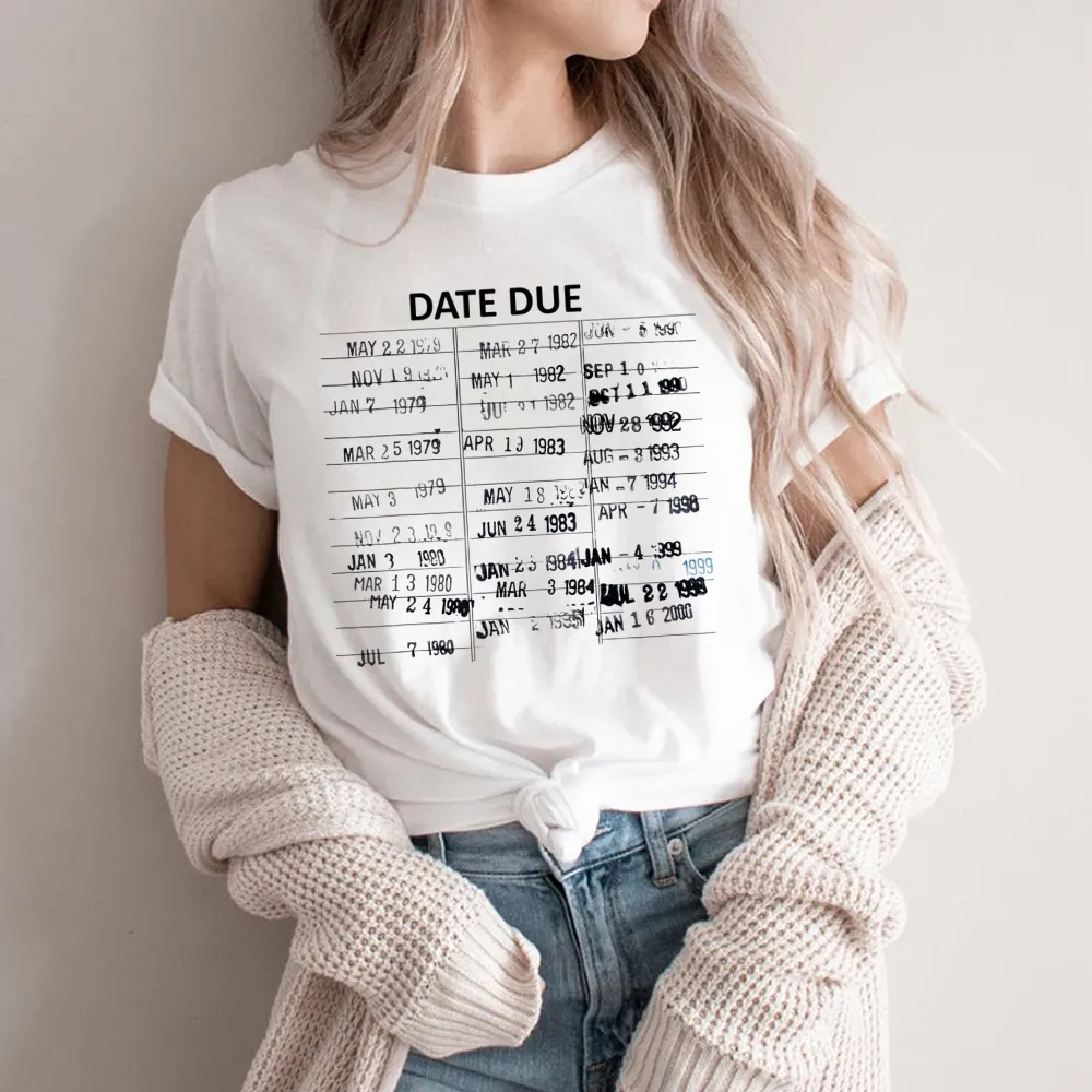 Pagewings Library Card Due Date Unisex Classic T-shirt