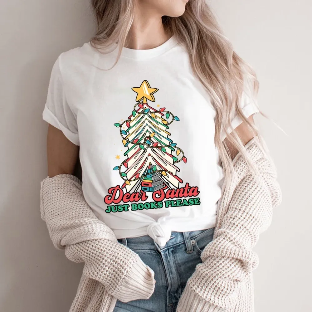 Pagewings Christmas Dear Santa Just Books Please Unisex Classic T-shirt