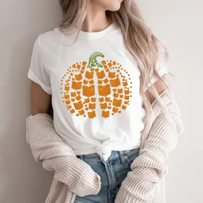 Pagewings Thanksgiving Book Pumpkin Unisex Classic T-shirt
