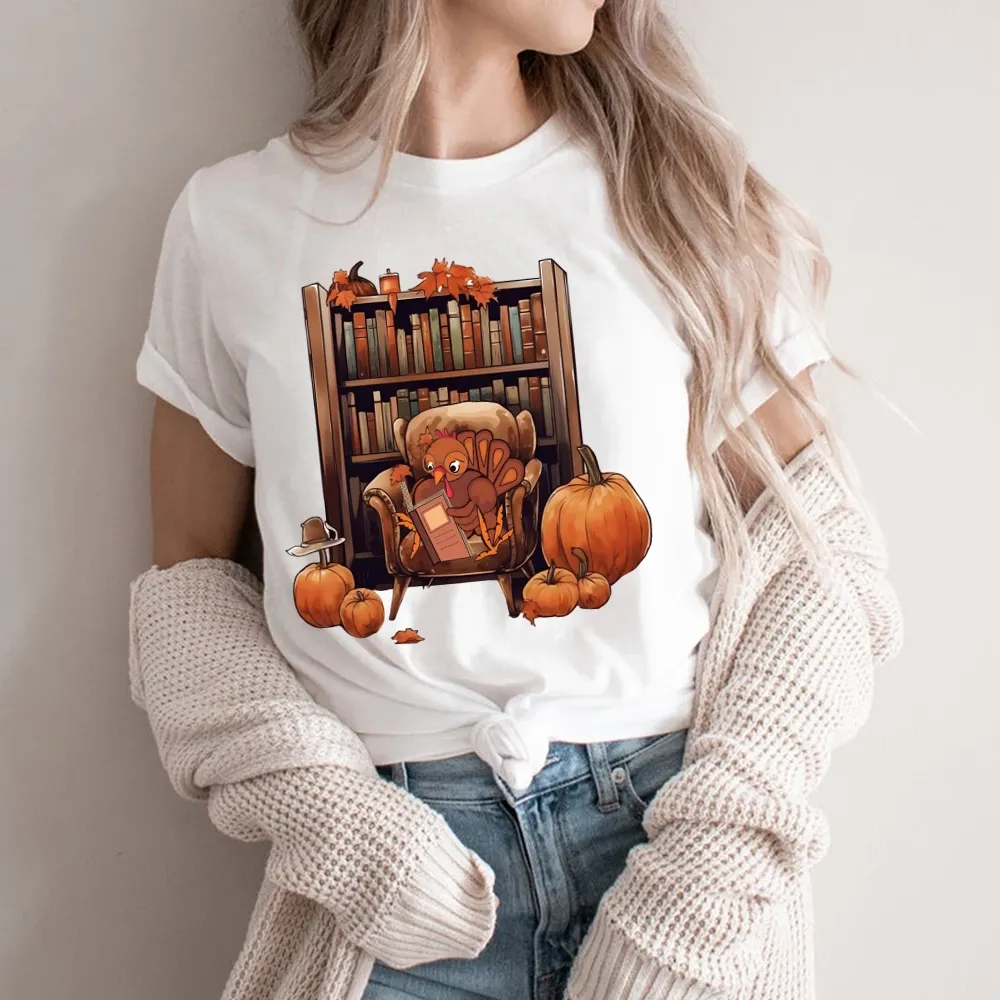 Pagewings Thanksgiving Turkey Reading Unisex Classic T-shirt