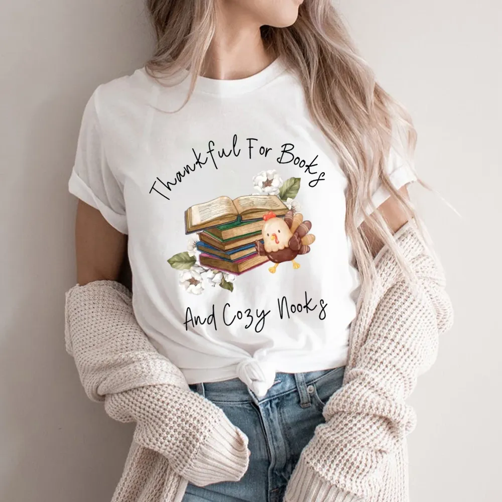 Pagewings Thanksgiving Fall Reading Turkey Unisex Classic T-shirt