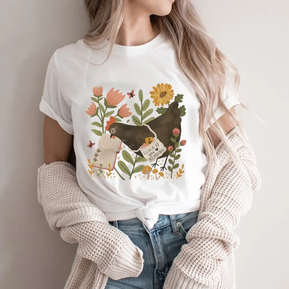 Pagewings Chicken Reading a Book Unisex Classic T-shirt