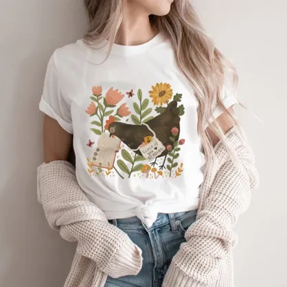 Pagewings Chicken Reading a Book Unisex Classic T-shirt