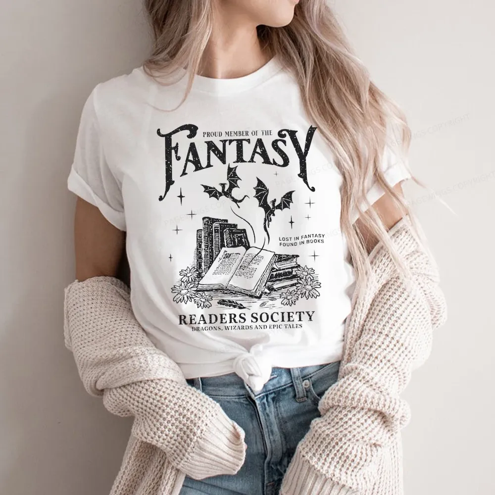 Pagewings Fantasy Readers Society Unisex Classic T-shirt