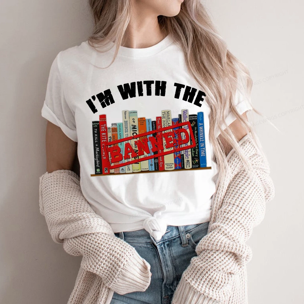 Pagewings I'm With The Banned Funny Book Unisex Classic T-shirt