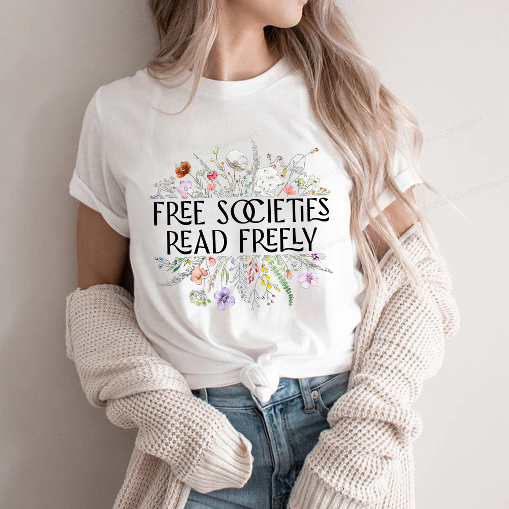 Pagewings Free Societies Read Freely Unisex Classic T-shirt