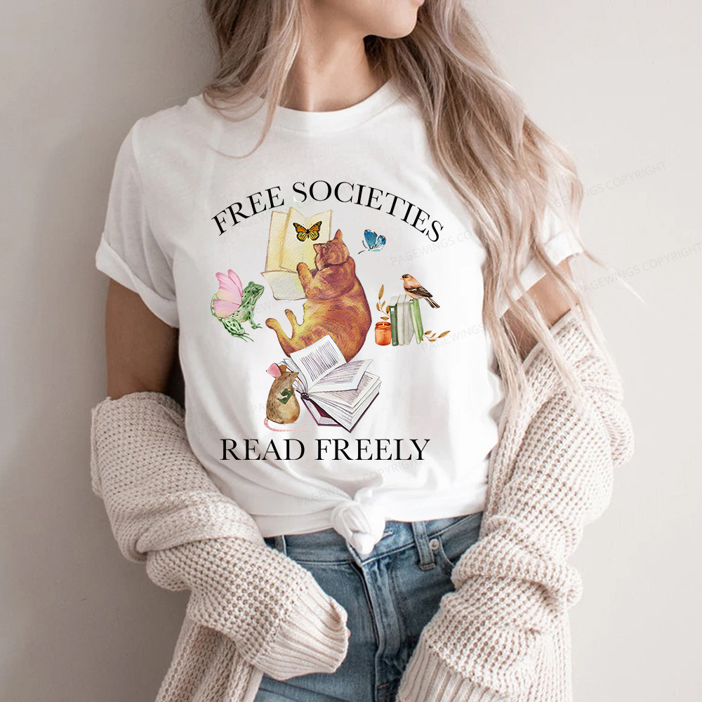 Pagewings Free societies read freely shirt Unisex Classic T-shirt