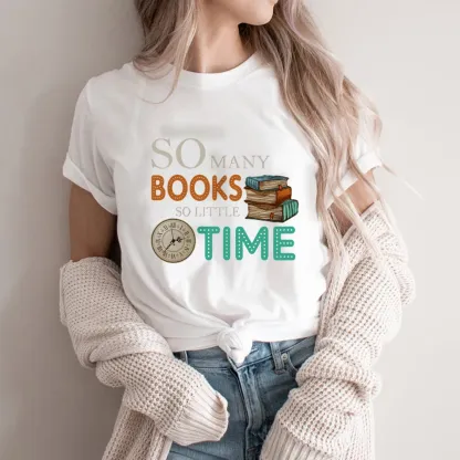 Pagewings So Many Books So Little Time Book Unisex Classic T-shirt