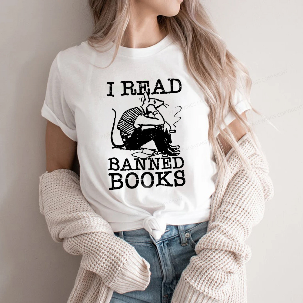 Pagewings I Read Banned Books Unisex Classic T-shirt