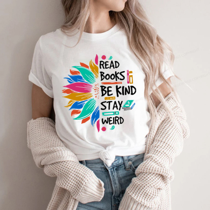 Pagewings Read Books Be Kind Stay Weird Unisex Classic T-shirt
