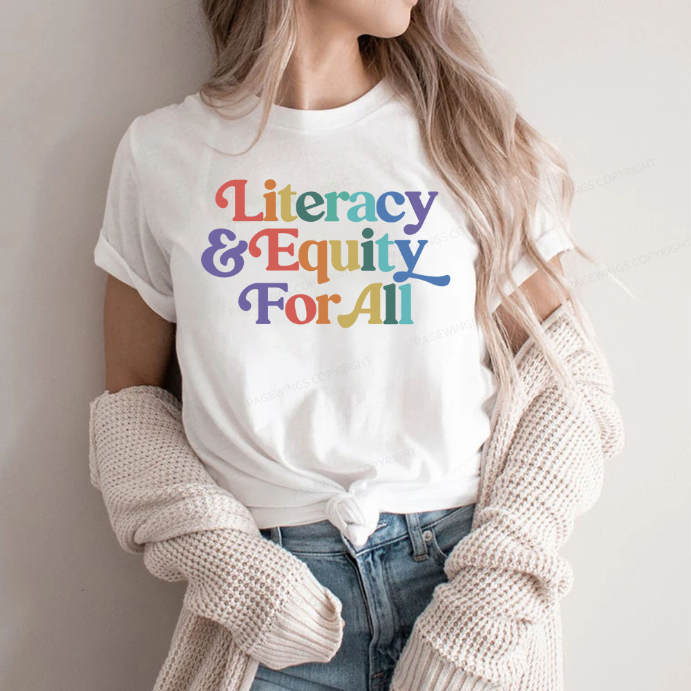 Pagewings Literacy & Equity For All Unisex Classic T-shirt