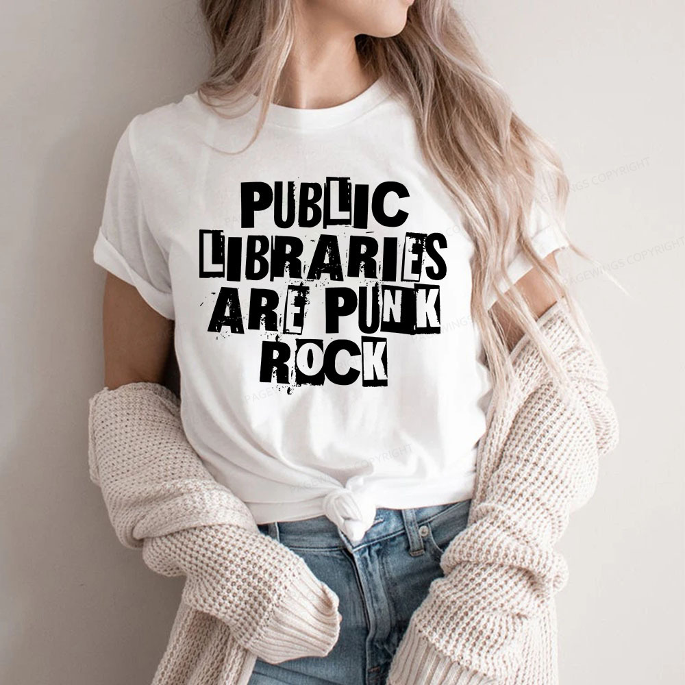 Pagewings Public Libraries Are Punk Rock Unisex Classic T-shirt