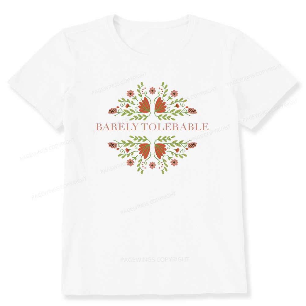 Pagewings Barely Tolerable Unisex Classic T-shirt