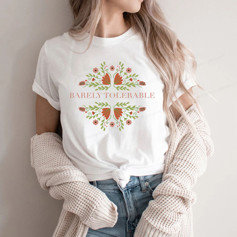 Pagewings Barely Tolerable Unisex Classic T-shirt