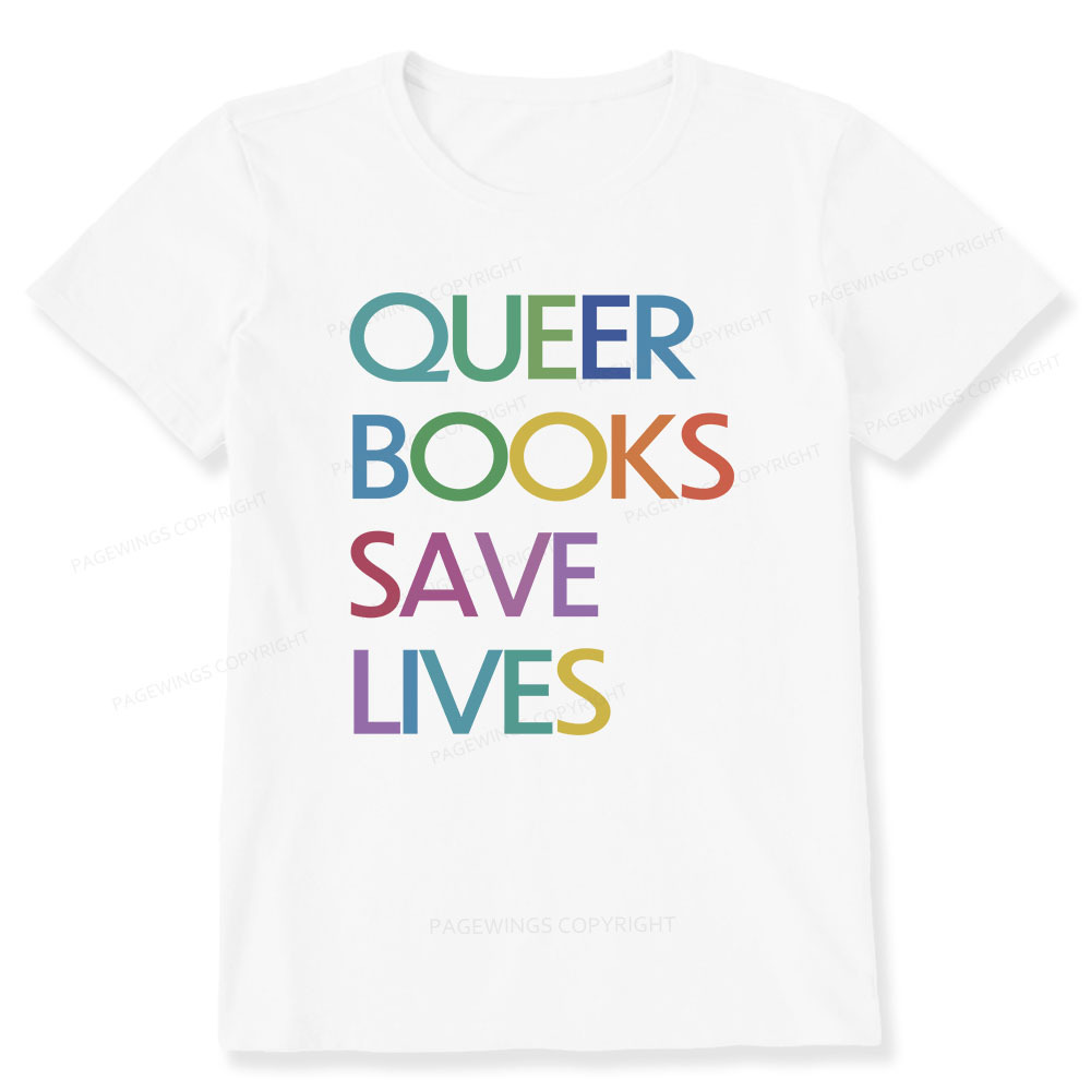 Pagewings Queer Books Save Lives Unisex Classic T-shirt