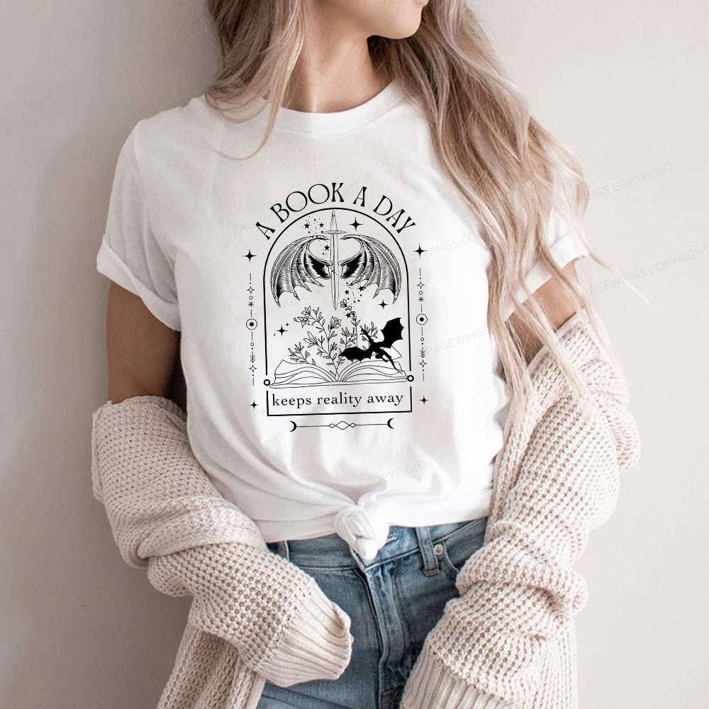 Pagewings A Book a Day Dragon Unisex Classic T-shirt