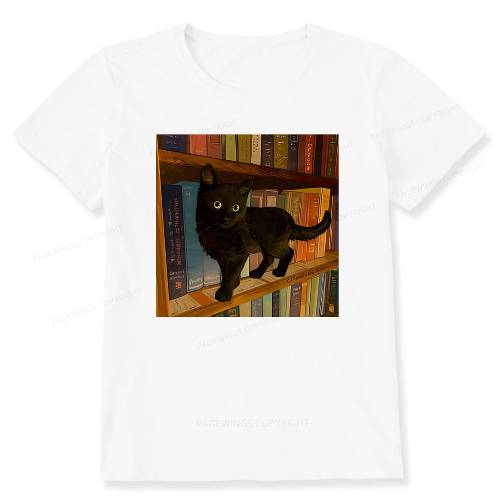 Pagewings Little Library Cat Unisex Classic T-shirt