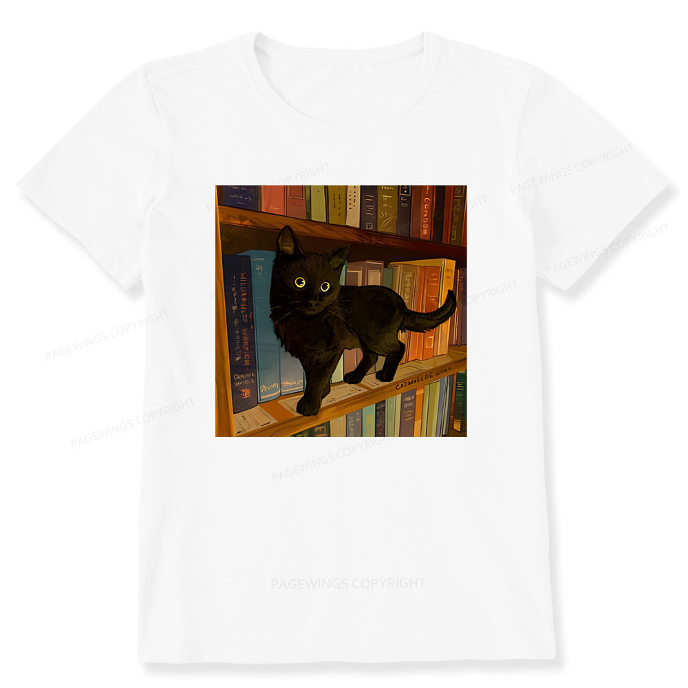 Pagewings Little Library Cat Unisex Classic T-shirt