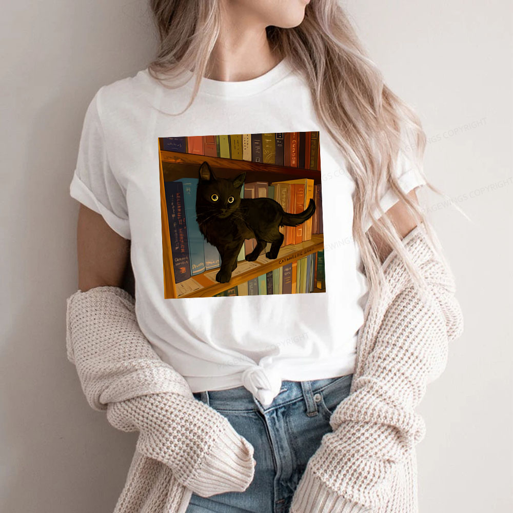 Pagewings Little Library Cat Unisex Classic T-shirt