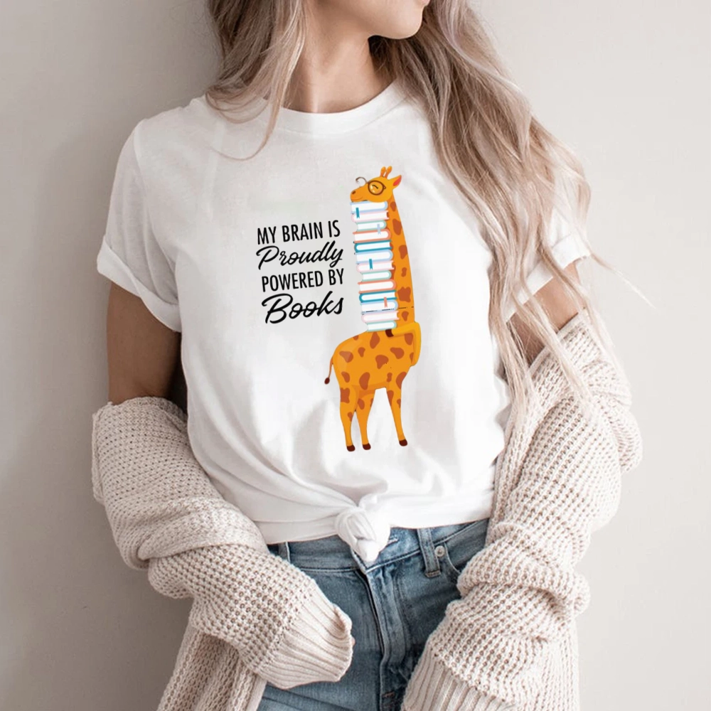 Pagewings My Brain Is Proudly Powered By Books Unisex Classic T-shirt