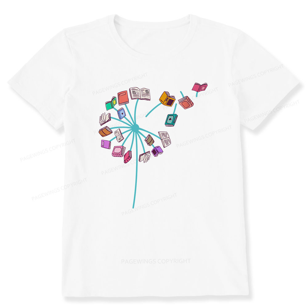 Pagewings Book lover Book flower Reading Fans Unisex Classic T-shirt