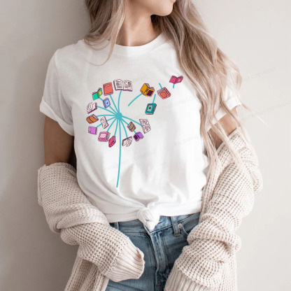 Pagewings Book lover Book flower Reading Fans Unisex Classic T-shirt